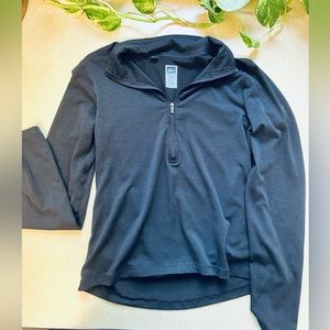 REI Women’s Quarter Zip Sweater Black Size XS